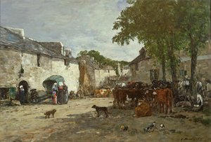 Mercato degli animali a Daoulas, 1869